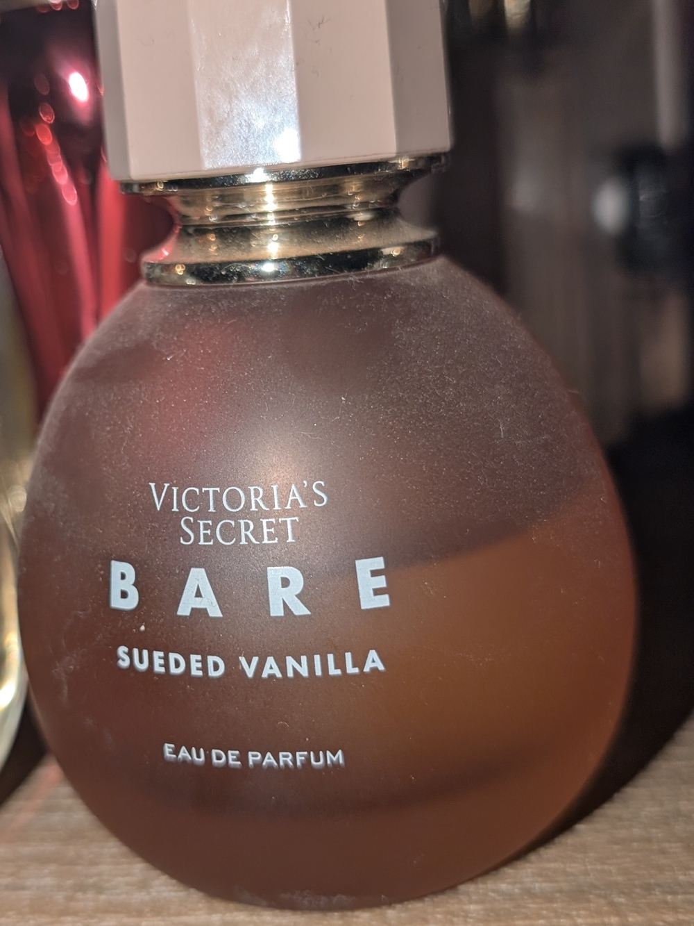 Victoria's Secret Bare Suede Vanilla 3.4 Oz Half Full
